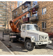 Фасадные работы с автовышки