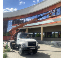 Мойка окон и фасадов с автовышки