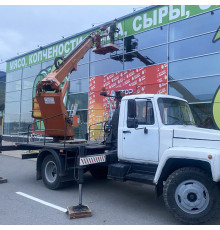 Монтаж и демонтаж наружной рекламы с автовышки